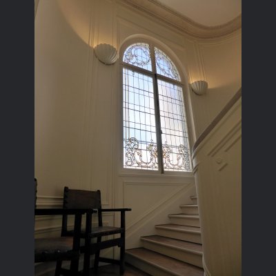 escalier vitrail